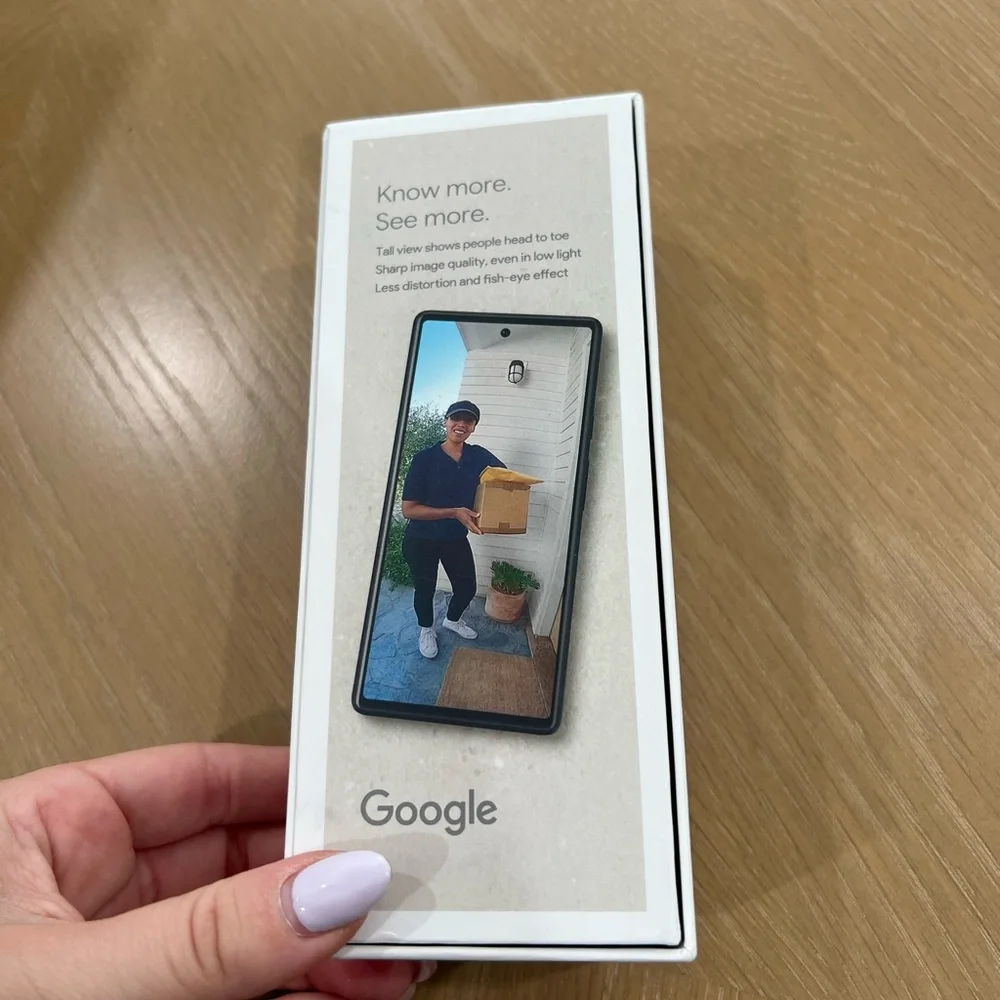 NEW Google Nest Doorbell - (Wired, 2nd Gen) - Wired Video Doorbell Camera Snow